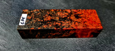 Stabilisierte Maserbirke schwarz-rot (6PE)